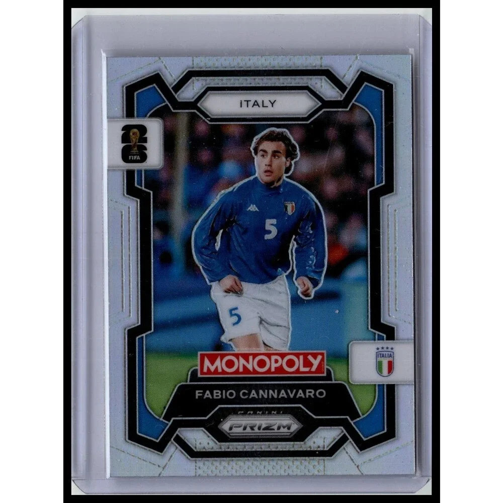 2026 Panini Prizm Monopoly FIFA Cup Fabio Cannavaro #36 Italy Silver Prizms